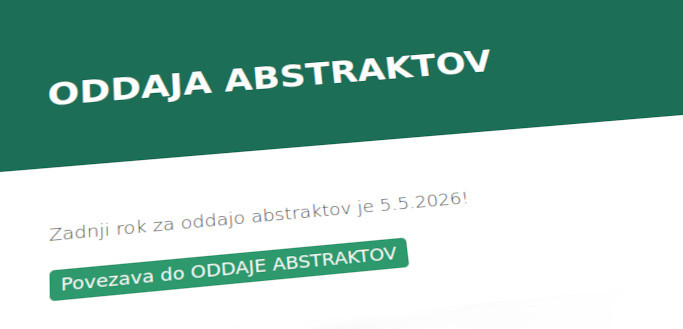 ODDAJA ABSTRAKTOV | 8. KONGRES RADIOLOGOV SLOVENIJE